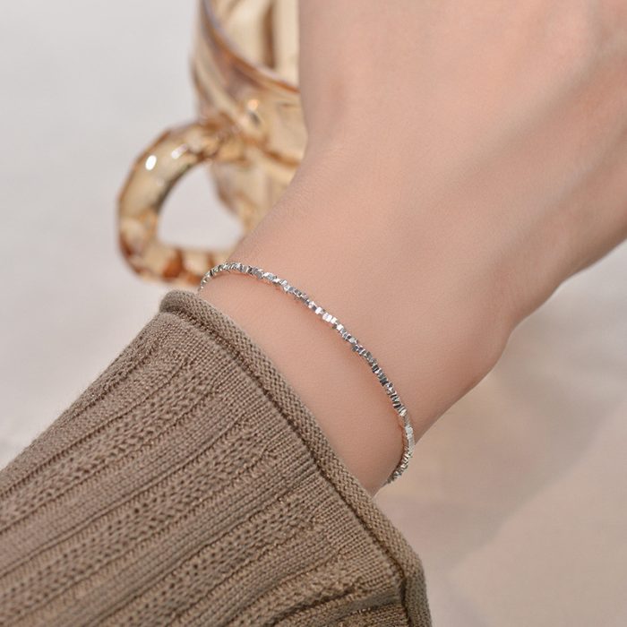 999 Fine Silver Broken Silver Bracelet - Image 2