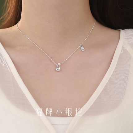 999 Fine Silver Chubby Fortune Tag Necklace - Image 4