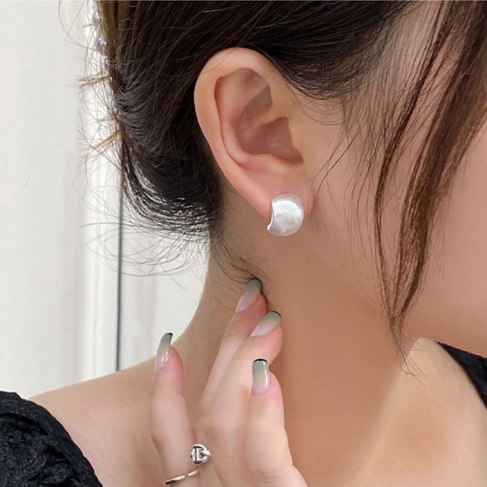 Brushed Hoop Earrings 2026 New Trendy Full 925 Sterling Silver Earrings - Image 2