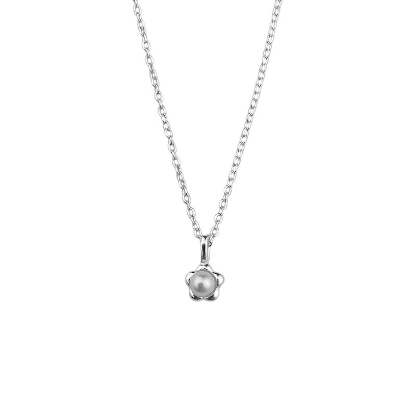 sg-11134201-825ba-ms4c9jwdw6x41c 925 Sterling Silver Floral Pearl Necklace - Image 1