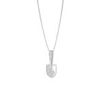 925 Sterling Silver Light Luxury Shovel Necklace